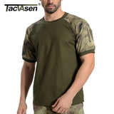 Breathable Quick Dry Army Combat Short Sleeve O-Neck T-Shirt