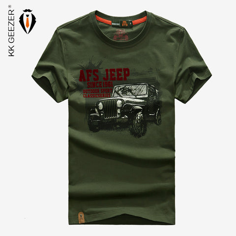 Short Sleeve Army Cotton Loose T Shirt
